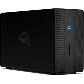 40.0TB OWC Gemini Thunderbolt (USB-C) Dock and Dual-Drive HDD RAID External Storage Solution, External Drive with 2 x Thunderbolt ports (USB-C), 2 x USB 3.2 Gen 2 ports, 2.5Gigabit Ethernet port, HDMI