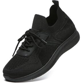 Bernal Sneakers for Women Walking Shoes Non Slip Lightweight Casual Breathable Tennis Shoes Work Shopping Travel (Black/TPU 8.5) in Kuwait