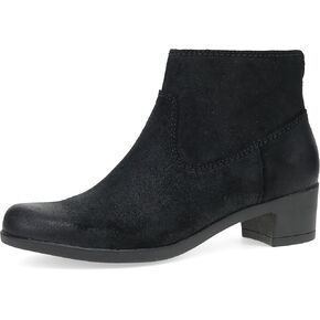 Dansko Carmella Ankle Bootie for Women - Premium Leather and Rubber Outsole for Long-Lasting Wear Natural Arch and Memory Foam Footbed for Added Support