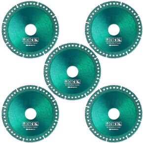 5Pcs Indestructible Disc for Grinder, Upgrade Angle Grinder Cutting Blades, 4 inch Ultra-Thin Saw Blade Diamond Cutting Wheels, Multifunctional Circular Saw Blade (Inner Hole 20mm)