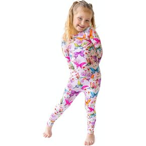 Posh Peanut Baby Pajamas Set - Soft Viscose from Bamboo Kids Two Piece PJ - Easy Care Toddler Sleepers Little Girl Clothes (7-8 Years)