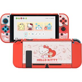 Protective Shell for Nintendo Switch,Kawaii Cartoon Dockable Case for Regular Switch,Anti-Scratch and Shock-Absorption Design Cover Skin