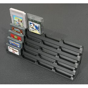 Display Tower for Game Boy Advance, Game Boy Color, and Original Game Boy Games (Holds 20 Games) (White)