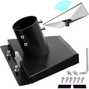 Starlink Gen 3 Pipe Adapter, Starlink Gen 3 Mounting Kit, Starlnk Pole Mount, Starlink Standard V3 Pole Adapter with Accessories, Grey