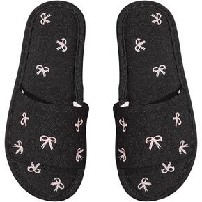 Verdusa Women's Embroidery Open Toe Slippers Summer Slide Sandals