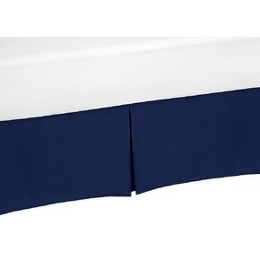 Navy Blue Crib Bed Skirt for Baby Bedding Sets