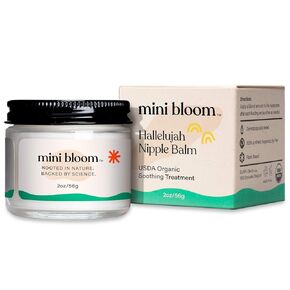 Hallelujah Nipple Balm | USDA ORGANIC Soothing Ointment | Restores Dry, Cracked, Sensitive Nipples | Lanolin-Free, Made w/ Aloe, Calendula, Olive & Sunflower Seed Oils | 2 oz