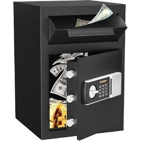Extra Large Safe Box, Double Door Security Safes Heavy Duty, Home Office Cabinet Safe with Fireproof Document Bag, Deposit Slot & Adjustable Shelf, Hidden Box for Jewelry, Money, Gun in Kuwait