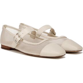 Sam Edelman Women's Miranda Mary Jane Flat, Modern Ivory, 5