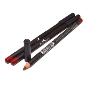 3 Pcs x Italia Deluxe [ 1064 Hazelnut ] Ultra Fine Lip liner Pencil Lipliner Set + Free Zipper Bag