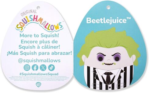 Squishmallows Original "Beetlejuice" 10-Inch Sandworm - Official Jazwares Plush (Medium-Sized) in Saudi Arabia