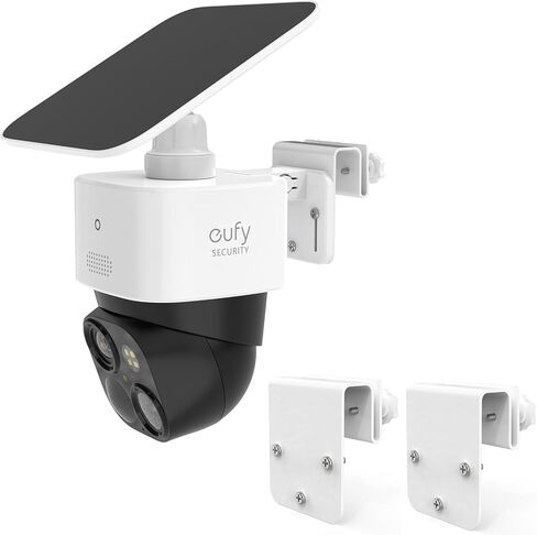 Gutter Mount for eufy Solocam S340, No Drill Outdoor Mount for eufy S340 Solar Camera (2 Pack, White) in Saudi Arabia