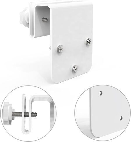 Gutter Mount for eufy Solocam S340, No Drill Outdoor Mount for eufy S340 Solar Camera (2 Pack, White) in Saudi Arabia