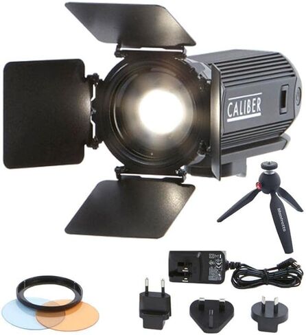Litepanels، حزمة إضاءة مفردة من عيار، مصباح LED فريسنل فردي لإضاءة الاستوديو، أضواء التصوير الفوتوغرافي، إضاءة الفيديو، ملحقات التصوير الفوتوغرافي in Kuwait