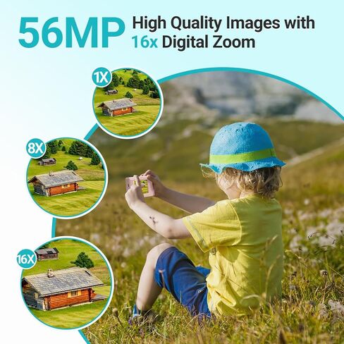 Digital Camera for Kids, 4K Point and Shoot Digital Cameras for Kids with 32GB Sd Card(Only for Kids) in Saudi Arabia