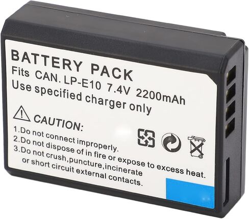 بطارية Ciciglow LP E10 لكاميرا Canon RP R10 T8i T7i T6i T6s SL2 SL3 M3 M5 M6 200D 77D 750D 760D 800D 8000D، بطارية بديلة للكاميرا الرقمية، 2200 مللي أمبير في الساعة 7.4 فولت in Saudi Arabia