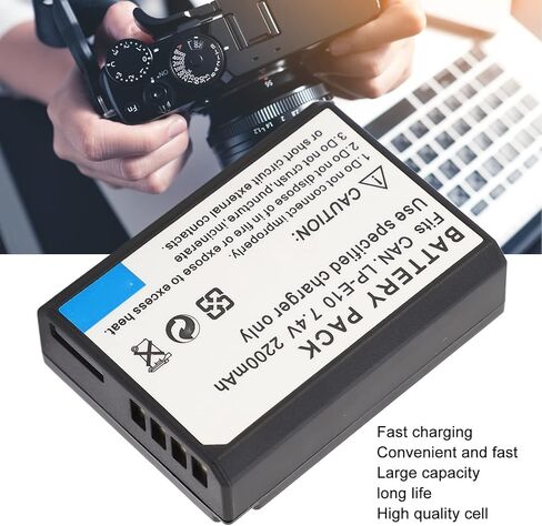 بطارية Ciciglow LP E10 لكاميرا Canon RP R10 T8i T7i T6i T6s SL2 SL3 M3 M5 M6 200D 77D 750D 760D 800D 8000D، بطارية بديلة للكاميرا الرقمية، 2200 مللي أمبير في الساعة 7.4 فولت in Saudi Arabia