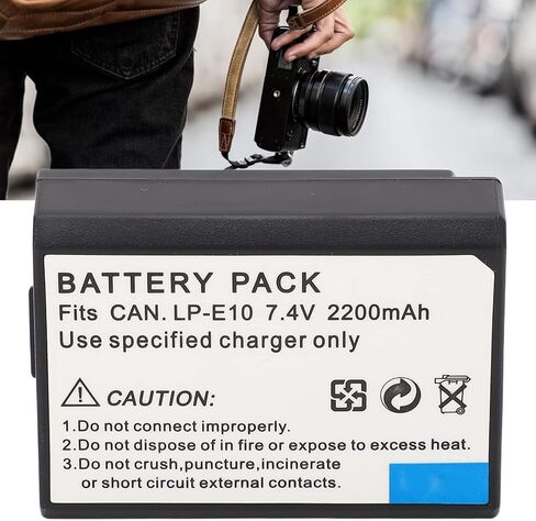 بطارية Ciciglow LP E10 لكاميرا Canon RP R10 T8i T7i T6i T6s SL2 SL3 M3 M5 M6 200D 77D 750D 760D 800D 8000D، بطارية بديلة للكاميرا الرقمية، 2200 مللي أمبير في الساعة 7.4 فولت in Saudi Arabia