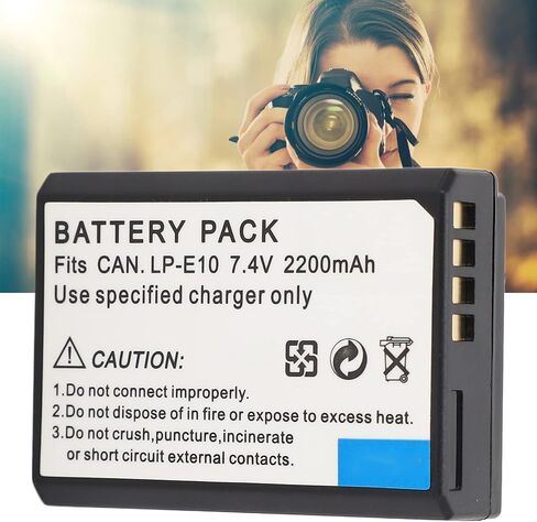 بطارية Ciciglow LP E10 لكاميرا Canon RP R10 T8i T7i T6i T6s SL2 SL3 M3 M5 M6 200D 77D 750D 760D 800D 8000D، بطارية بديلة للكاميرا الرقمية، 2200 مللي أمبير في الساعة 7.4 فولت in Saudi Arabia
