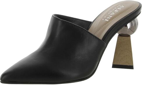 حذاء Alfani نسائي من الجلد Junnee بمقدمة مدببة أسود 8.5 متوسط ​​(B، M) in Kuwait