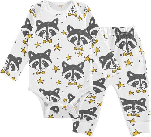 vvfelixl Baby Bodysuits Pants Sets Guitar Headphones Long Sleeve Baby Clothes For Boys Girls 0-24M Black in Kuwait