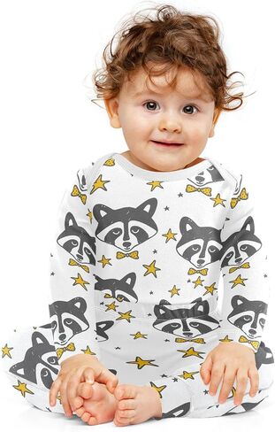 vvfelixl Baby Bodysuits Pants Sets Guitar Headphones Long Sleeve Baby Clothes For Boys Girls 0-24M Black in Kuwait