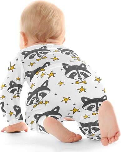 vvfelixl Baby Bodysuits Pants Sets Guitar Headphones Long Sleeve Baby Clothes For Boys Girls 0-24M Black in Kuwait