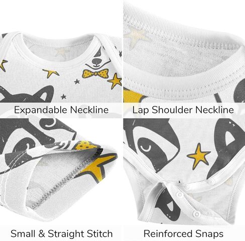 vvfelixl Baby Bodysuits Pants Sets Guitar Headphones Long Sleeve Baby Clothes For Boys Girls 0-24M Black in Saudi Arabia