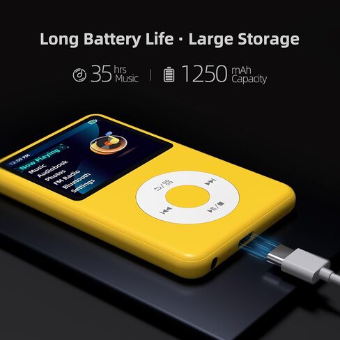 128G Mp3 Player with Bluetooth, 2.4" Portable Mini HiFi Sound Bluetooth Walkman Best Choice for 2024 (Flame) in Saudi Arabia