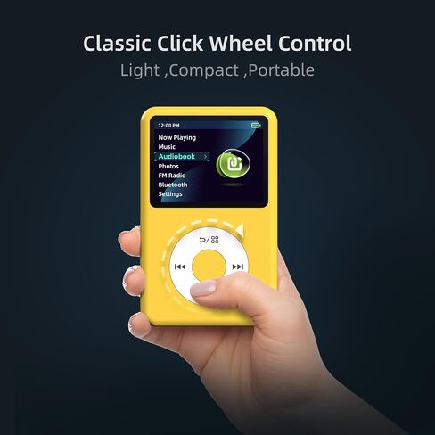128G Mp3 Player with Bluetooth, 2.4" Portable Mini HiFi Sound Bluetooth Walkman Best Choice for 2024 (Flame) in Saudi Arabia