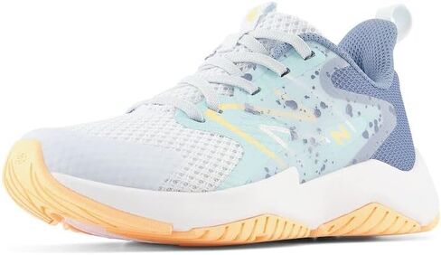 New Balance Rave Run V2 Lace-up Shoe, Granite/Inkwell/Pixel Green, 1 US Unisex Little Kid in Saudi Arabia