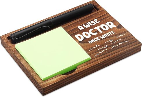 Assistant Principal Sticky Note Holder Wooden Notepad & Pen Holder 6.5" x 4.7" Sticky Note Pad Holder Dispenser for Desk Assistant Principal Definition Work Gifts, NPA187 in Kuwait