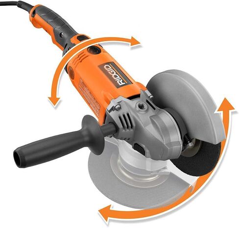 RIDGID 15 Amp Corded 7 in. Twist Handle Angle Grinder-R10202 (Renewed) in Saudi Arabia