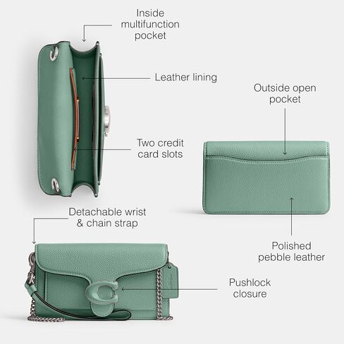 Coach Tabby Wristlet, Black in Saudi Arabia