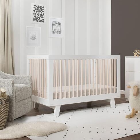سرير Babyletto Hudson 3 في 1 القابل للتحويل مع طقم تحويل سرير الأطفال الصغار باللون الأزرق الداكن، ومعتمد من Greenguard Gold in Kuwait