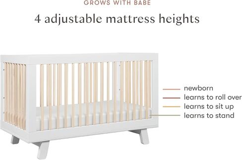 سرير Babyletto Hudson 3 في 1 القابل للتحويل مع طقم تحويل سرير الأطفال الصغار باللون الأزرق الداكن، ومعتمد من Greenguard Gold in Kuwait
