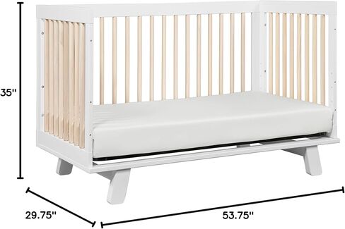 سرير Babyletto Hudson 3 في 1 القابل للتحويل مع طقم تحويل سرير الأطفال الصغار باللون الأزرق الداكن، ومعتمد من Greenguard Gold in Kuwait