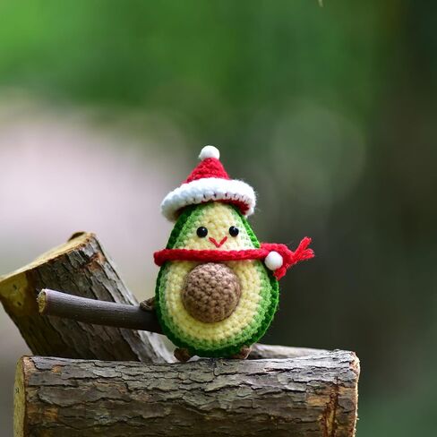 1 Pcs Mini Cute Funny Positive Life Bunny Creative Knitted Animal Holding Card Crochet Easter Birthday Christmas Girls Gift (Guac) in Kuwait