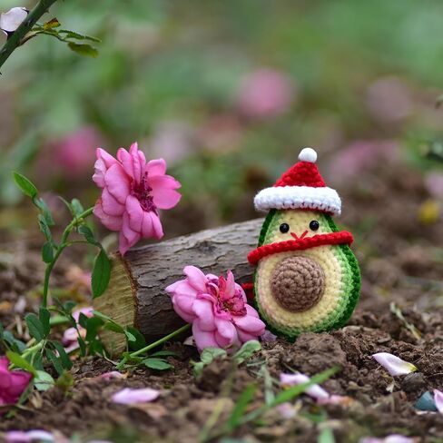 1 Pcs Mini Cute Funny Positive Life Bunny Creative Knitted Animal Holding Card Crochet Easter Birthday Christmas Girls Gift (Guac) in Kuwait