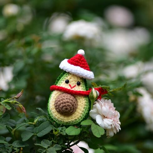 1 Pcs Mini Cute Funny Positive Life Bunny Creative Knitted Animal Holding Card Crochet Easter Birthday Christmas Girls Gift (Guac) in Kuwait