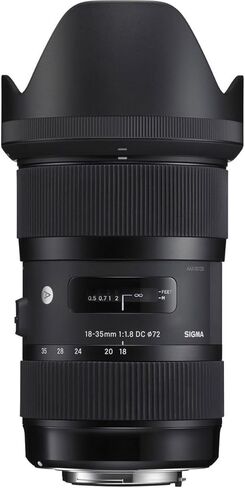 طقم عدسات Adorama Sigma مقاس 18-35 مم و50-100 مم f/1.8 DC HSM Art مكون من عدستين لكاميرا Canon EF، حزمة مع طقم فلتر 2X، حافظة عدسة 2X، غلاف عدسة 2X، حبل غطاء عدسة 2X، ظل عدسة مرن 2X، طقم تنظيف in Kuwait
