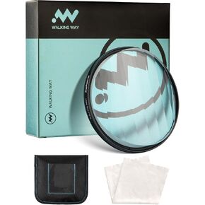 Walking Way 82mm Linear Prism Filter for Camera Lenses Creative Photography Premium Material with Foreground Blur and Repetitive Image Effects Multiple