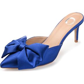 Journee Womens Tiarra Mules Mid Stiletto Pointed Toe Evening Pumps