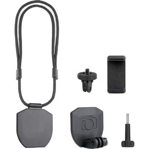 Magnetic Neck Mount for iPhone GoPro Hero 13 12 11 10 9 8 7 6 5 4 3 Max Session Insta360 AKASO DJI Necklace Holder Selfie Mount Hands Free for Canon Digital Cameras Bike Motorcycle Accessories