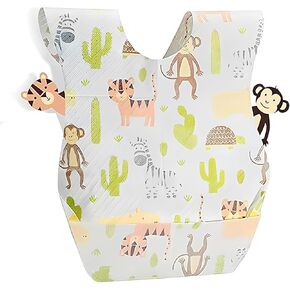 55 TRENDS 30Pcs Disposable Bibs Water-Proof Traveling Food Bibs Liners For Meal Feeding Unisex in Kuwait