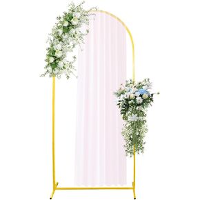 Wedding Arch Backdrop Stand 7.2FT, Metal Arch Backdrop Stand, Set for Birthday Party Wedding Ceremony Graduation Decoration