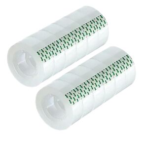 48 Rolls Transparent Tape Refills Rolls 3/4-Inch x 1000 inch, 1 inch Core, Clear Gift Wrapping Tape Refill Roll for Office, Home, School