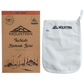Orjinal Natural Turkish Hammam Kese Exfoliating Glove - Body Scrub - Dead & Dry Skin Cleanser - Tan Remover Mitts - Skin Exfoliator - for Women & Men (SED-1010)