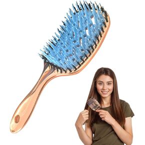 Pack of 2 Anti Static Vent Hair Brush Styling Men Hairbrush for Slicked Back Professional Hair Dryer Brush for Blow Drying Hair Combing Hair