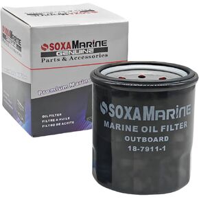 1651087J00 Maintenance Oil Filter for Suzuki Johnson Evinrude and Mercury 4 Stroke 25 30 40 50 60 70 HP Outboard Engine 16510-87J01 778885 18-7915-1